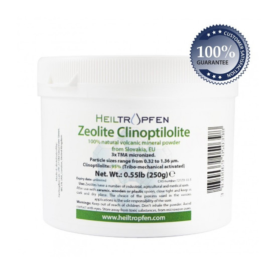 Zeolit klinoptilolit - trojno TMA mikroniziran, 250g Zeolit klinoptilolit - trojno TMA mikroniziran, 250g