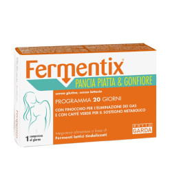 Fermentix za raven trebuh in napihnjenost, 20 tablet
