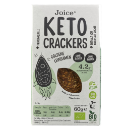 BIO KETO krekerji z zlatimi lanenimi semeni, 60g