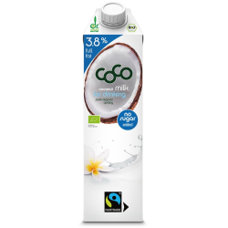 BIO rastlinski napitek iz kokosa, 3,8%, 1l