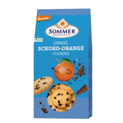 BIO pirini cookiji s pomarančo in temno čokolado, 150g