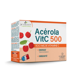 Acerola 500, prehransko dopolnilo s C vitaminom, 24 pastil