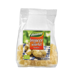 BIO ingver v kockah, 100g